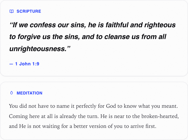 English Veil Scripture and meditation response
